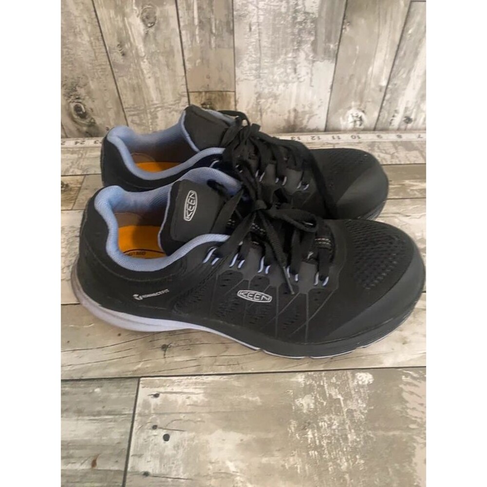 Keen konnectfit steel toe utility womens black sneakers 7.5
